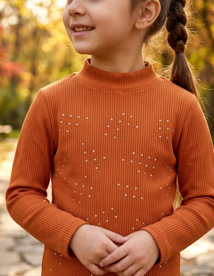 Blusa Manga Longa com Strass 