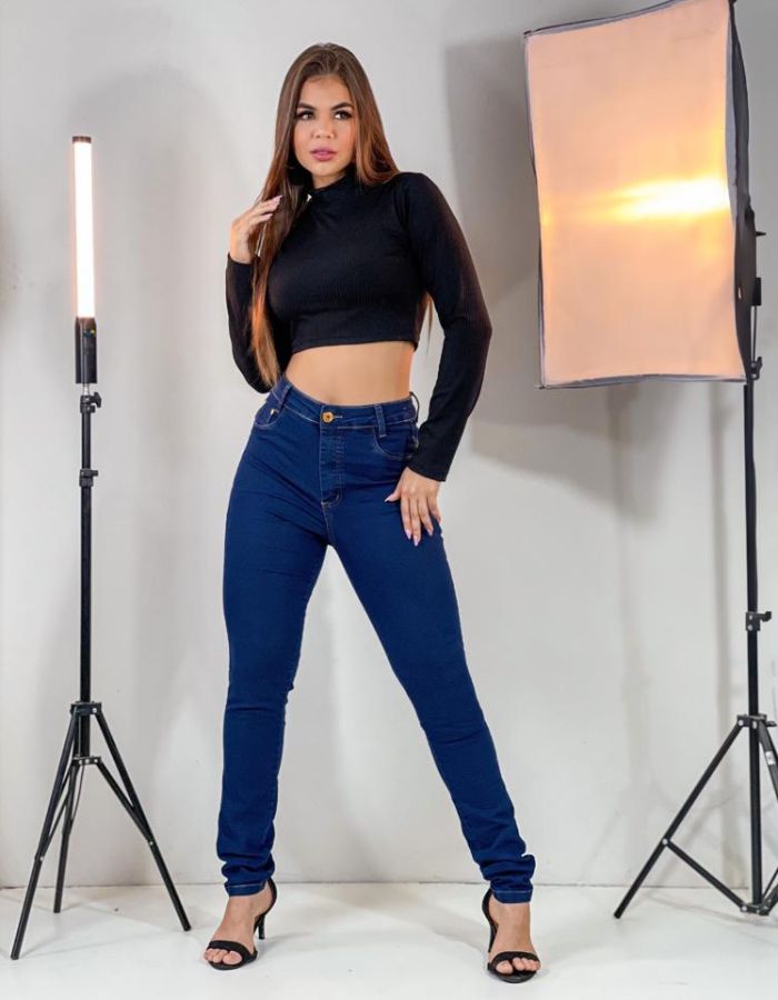 CALÇA FEMININA SKINNY DESTROYED