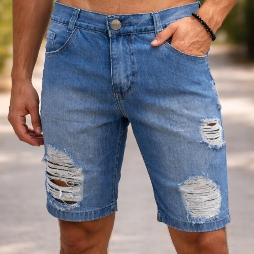 Bermuda jeans contorno extreme 