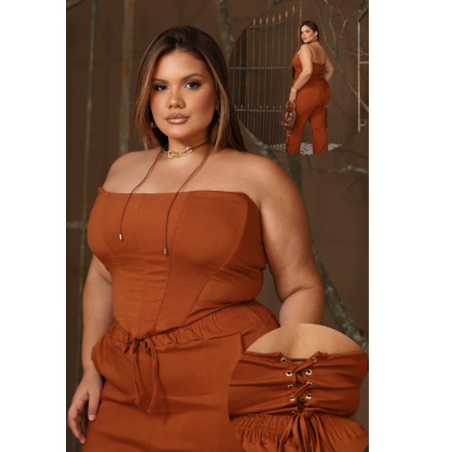 CORSELET BENGALINE COM ILHOS