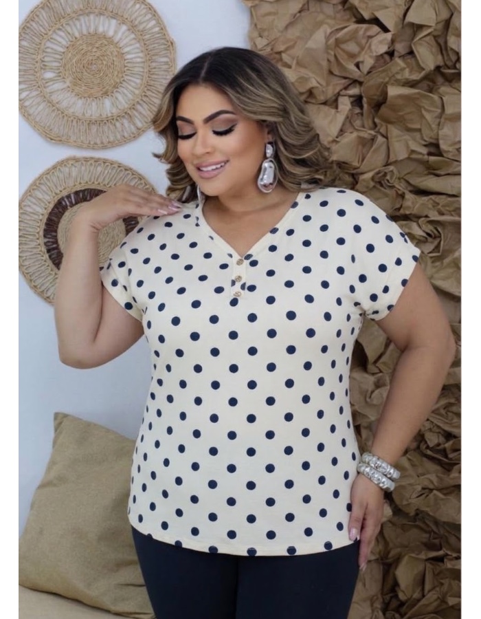 Blusa fio torcido poá