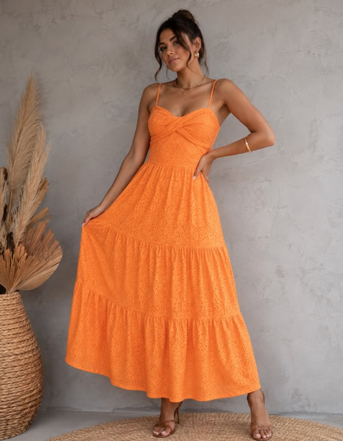 VESTIDO MIDI LAISE MALHA
