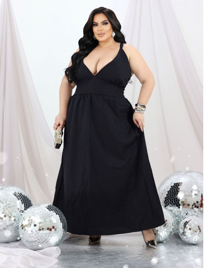 Vestido longo Maju de alça