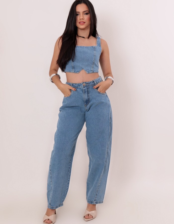 CALÇA JEANS DESGRADEADA