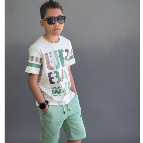 Camisa future com bermuda verde sálvia 