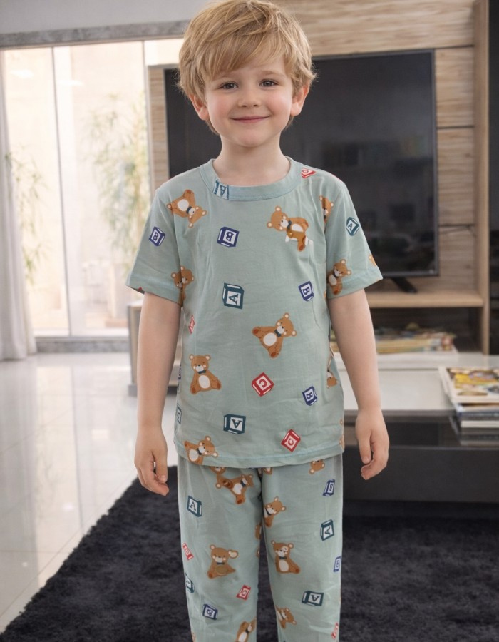 PIJAMA INFANTIL ESTAMPADO M/MANGA