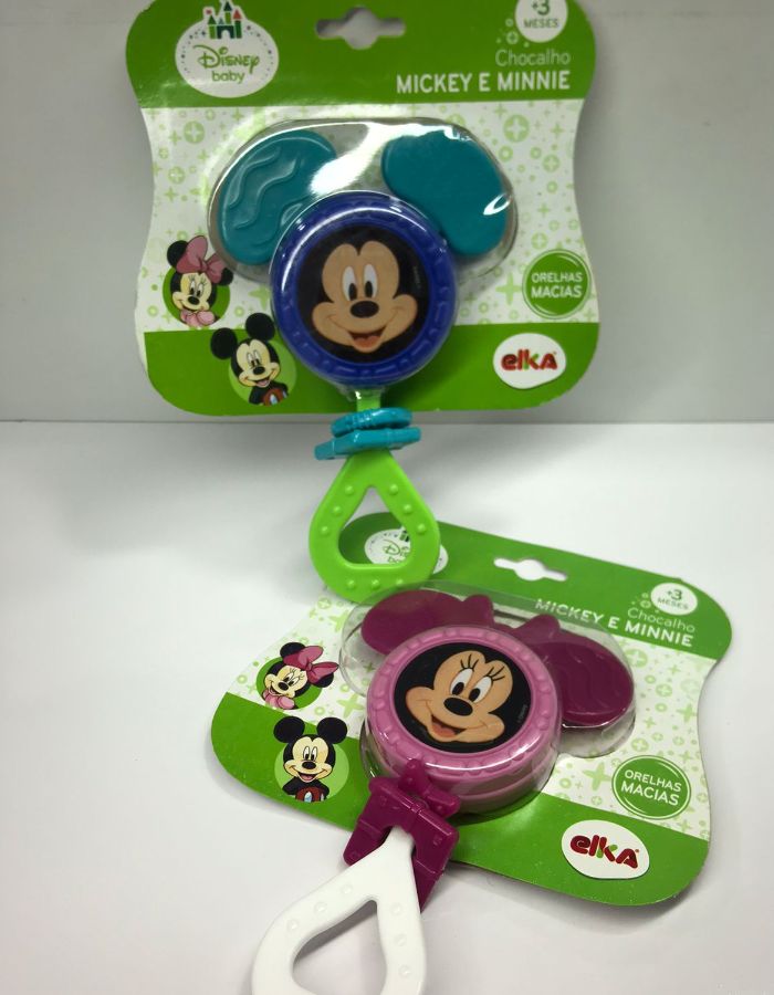 CHOCALHO MORDEDO ELKA MICKEY E MINNIE