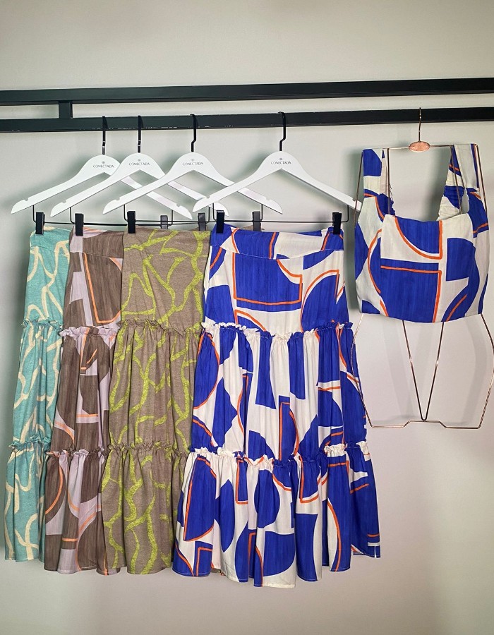 CONJUNTO SAIA ESTAMPADO