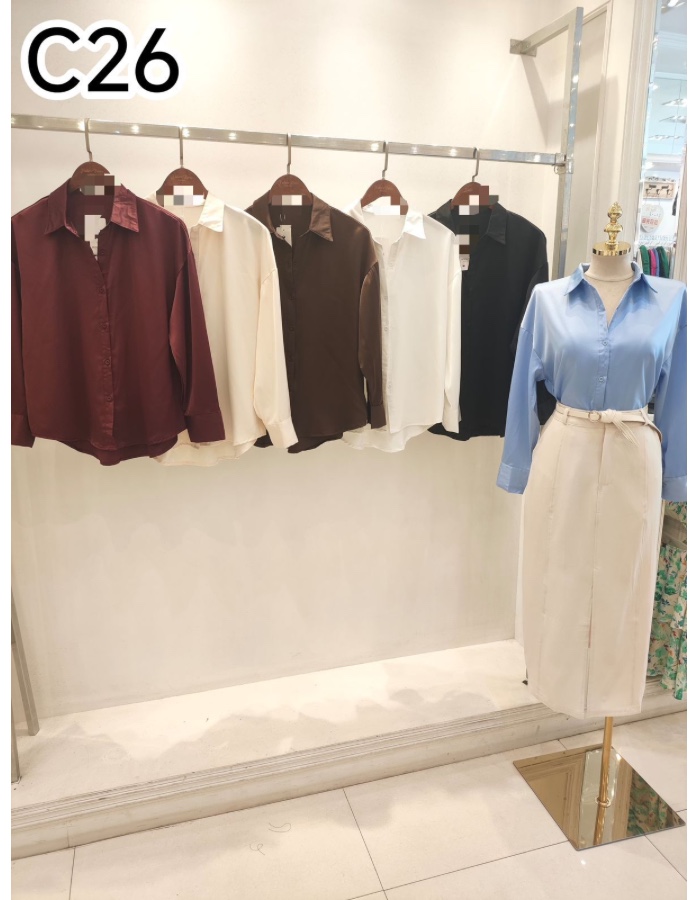 Blusa social seda 