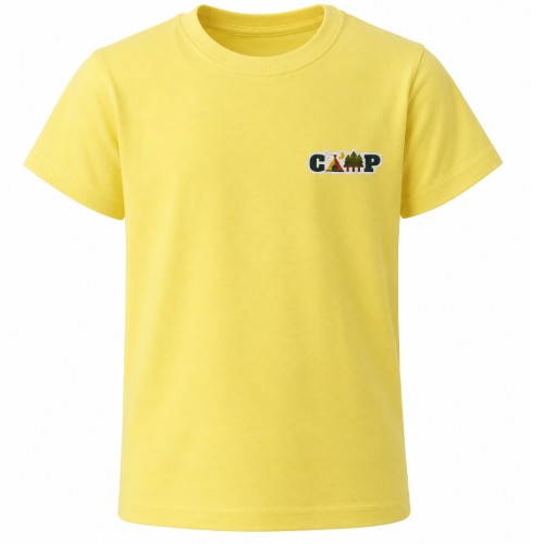 CAMISETA INFANTIL ESTAMPA CAMP MASCULINA