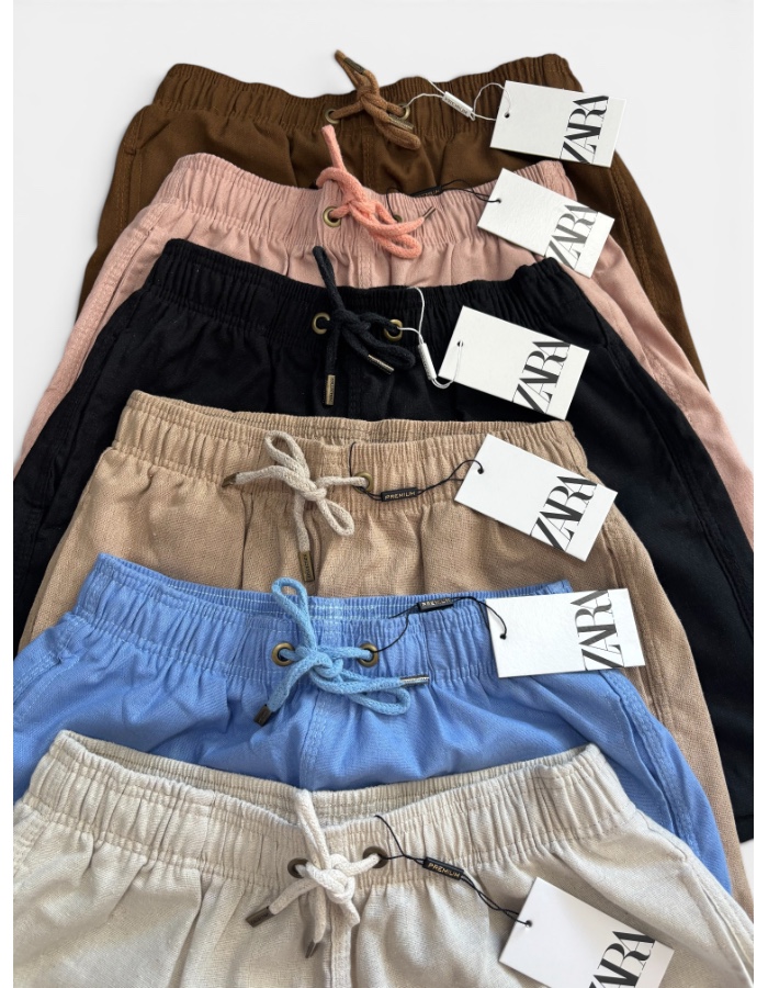 Short Zara Linho Panamá Premium