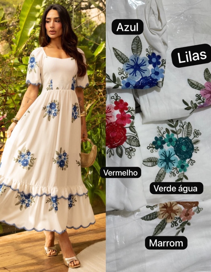 VESTIDO BORDADO LAISER