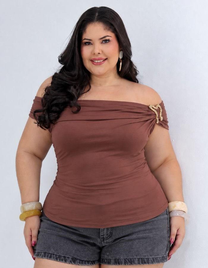 Blusa Celine - PLUS SIZE det