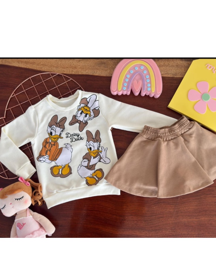 CONJUNTO SHORT SAIA MOLETOM 