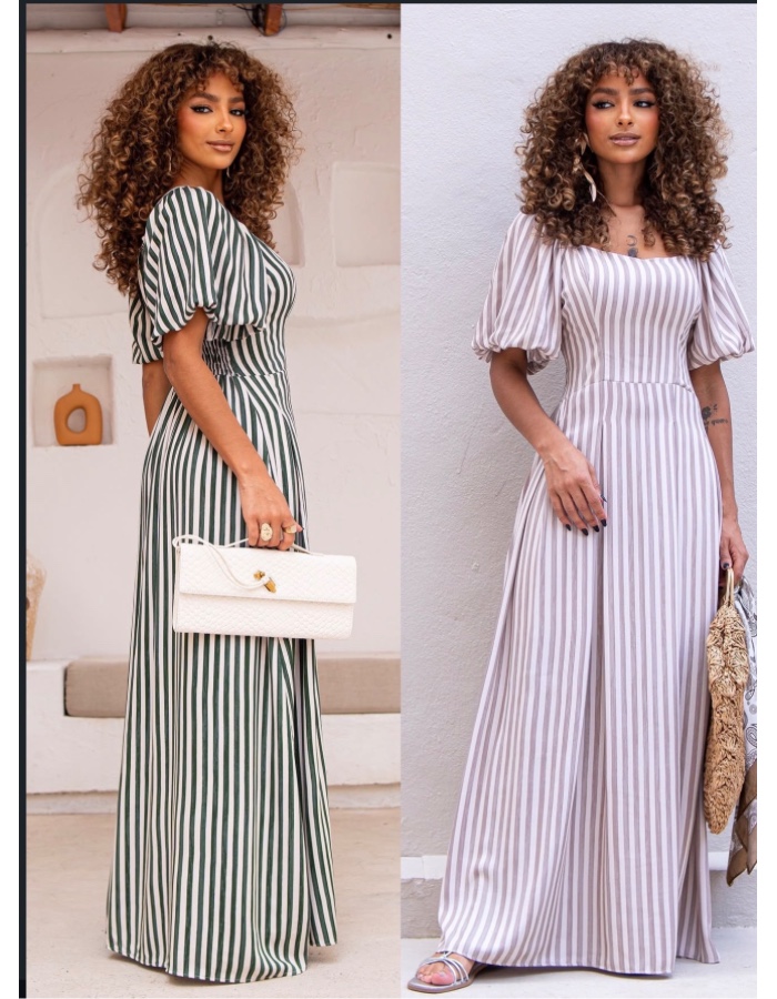 VESTIDO LISTRADO