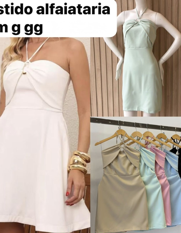VESTIDO TECIDO ALFAIATARIA