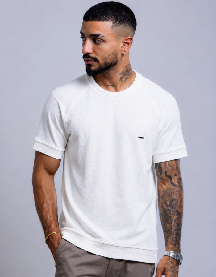 CAMISETA GC RAGLAM TRXTURIZADA 