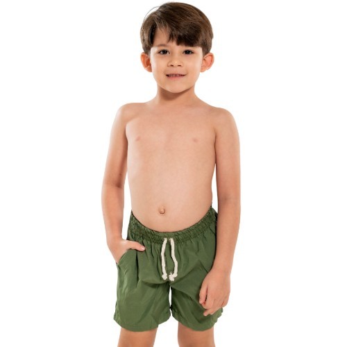SHORT DE TACTEL LISO INFANTIL MASCULINO