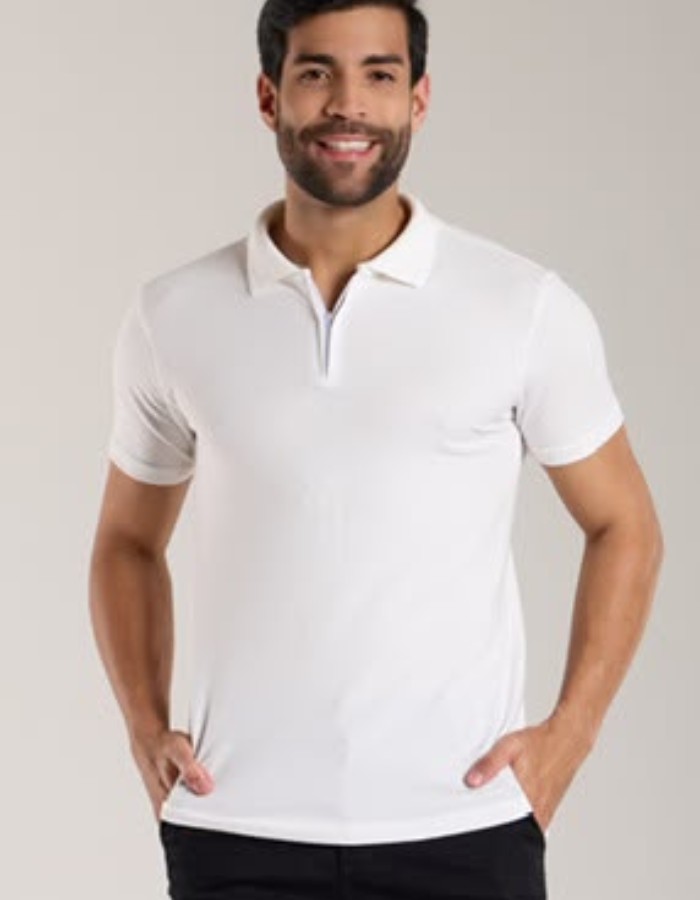 polo piquet ziper