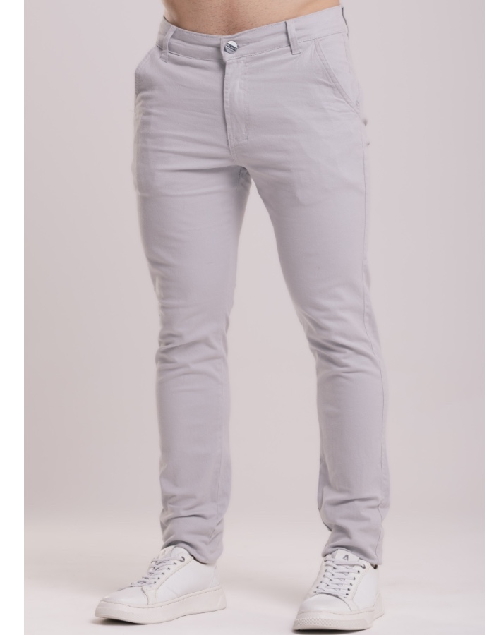 Calça Masc esporte fino Premium cinza claro