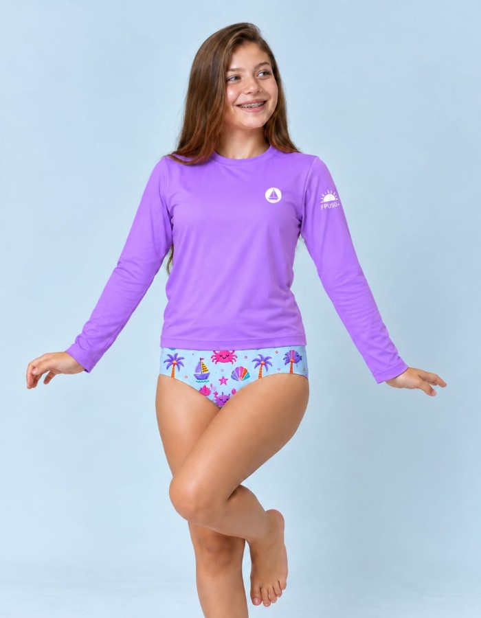 Conjunto Feminino Proteção UV Juvenil