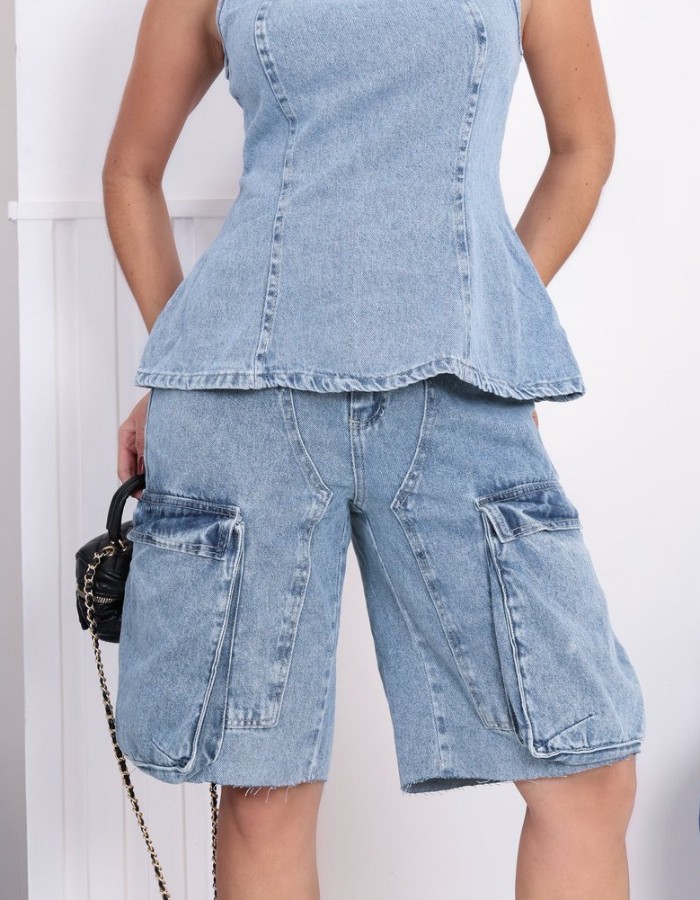 BERMUDA CARGO BOLSO FOFO