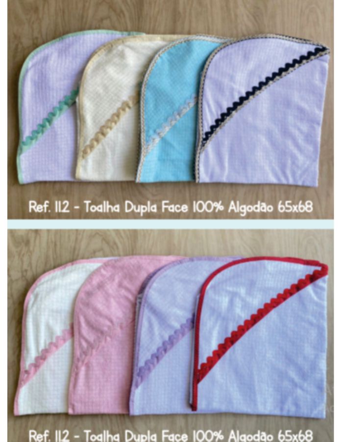 TOALHA DUPLA FACE 11.2 65X68CM MASCULINO E FEMININO PEDRINHO BABY