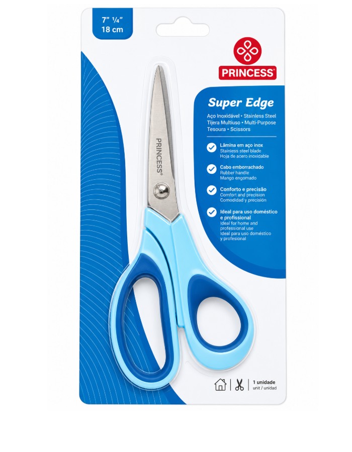 TESOURA SUPER EDGE 7.1/2'' POLEGADAS - MUNDIAL 