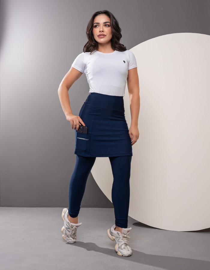 CALÇA COM SAIA