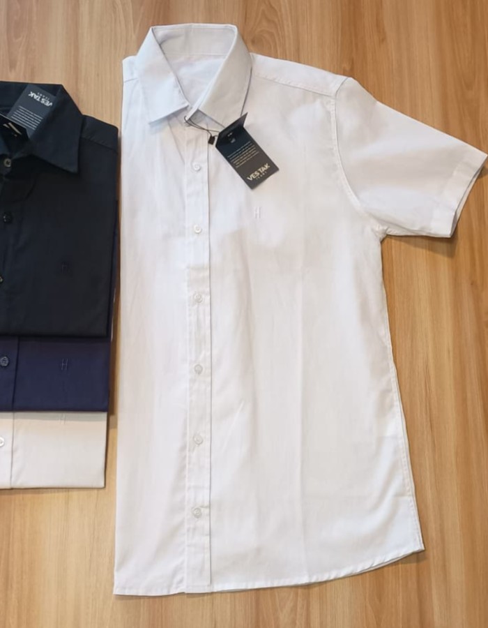 CAMISA SOCIAL TRICOLINE MANGA CURTA