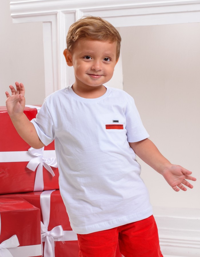 CAMISA TRABALHADA BOLSO EMBUTIDO 2 AO 8