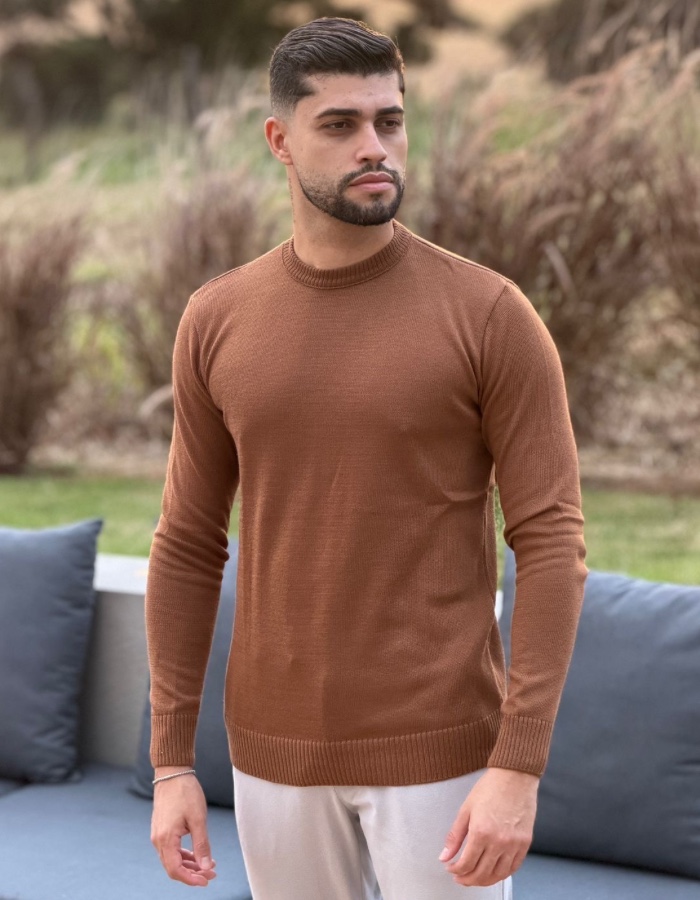 SUETER LISO 70% LÃ 30% POLIESTER