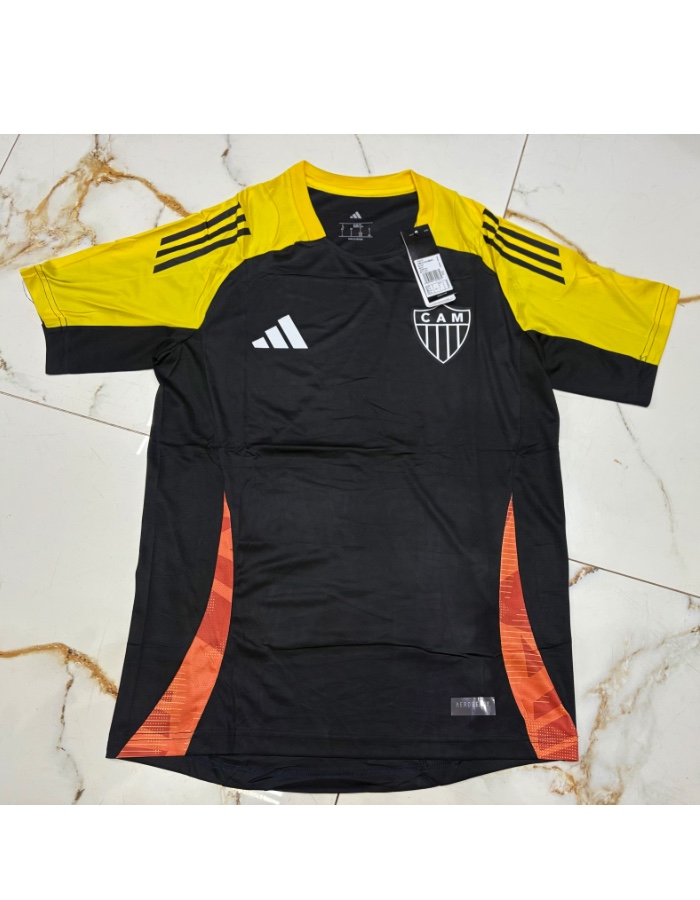 CAMISETA ATLÉTICO MINEIRO PRETA COM AMARELA 
