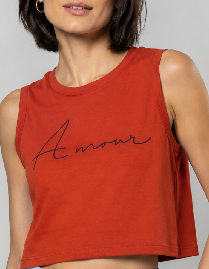 APENAS CROPPED REGATA- AMOR