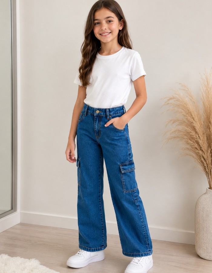 Calça cargo juvenil