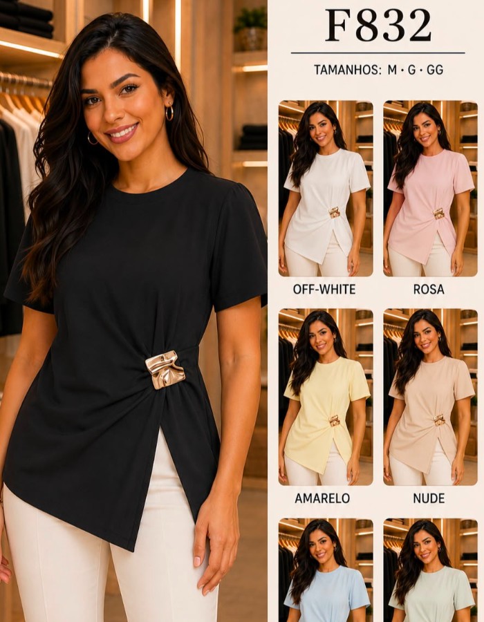BLUSA POLIAMIDA C/ FIVELA