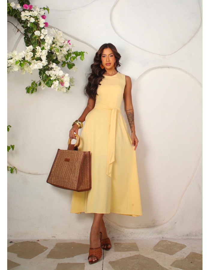 VESTIDO LISO