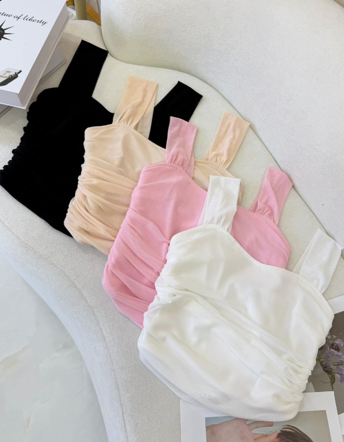 CROPPED CURTO TULE