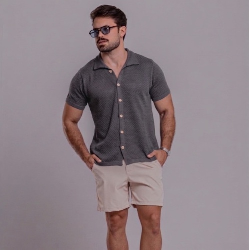 CAMISA TRICÔ TEXTURIZADA COLMEIA 