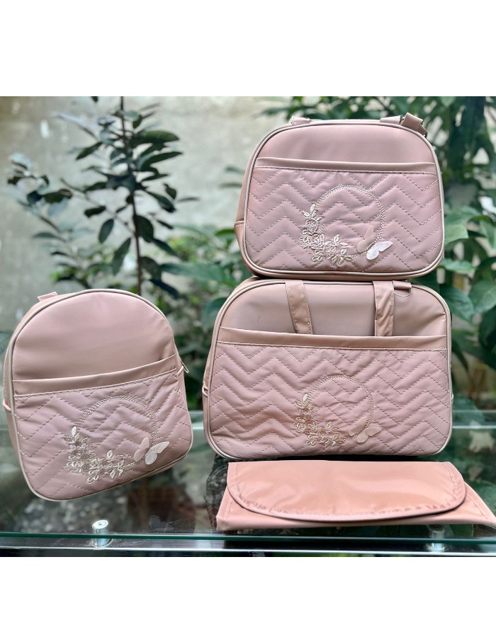 CONJUNTO BOLSA 4 PEÇAS BORBOLETA 