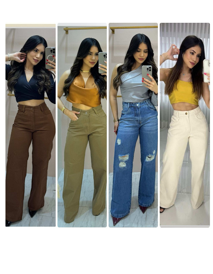 CALÇA FLARE SLIN