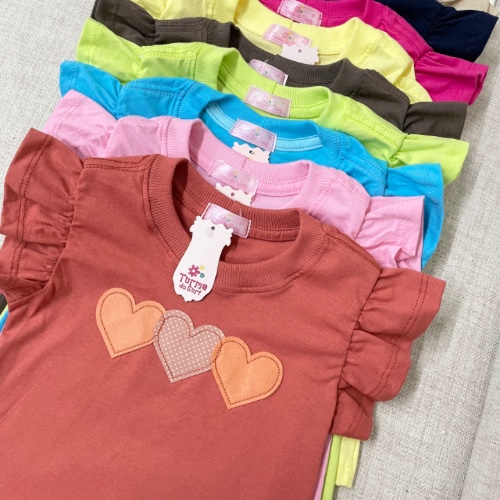 T-SHIRT BABADO LARA MENINA