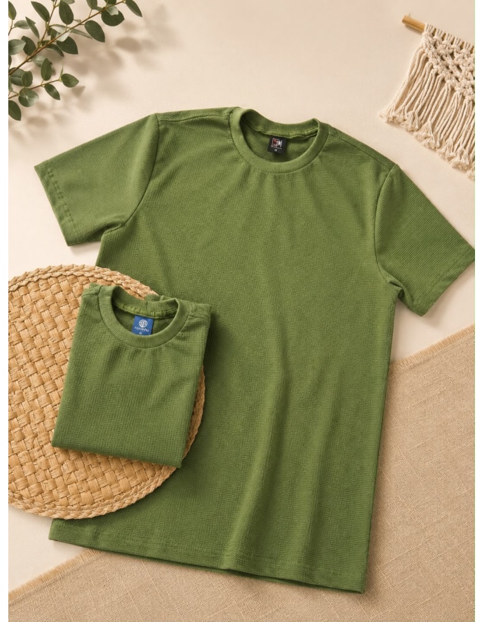 CAMISA PAI & FILHO VERDE OLIVA