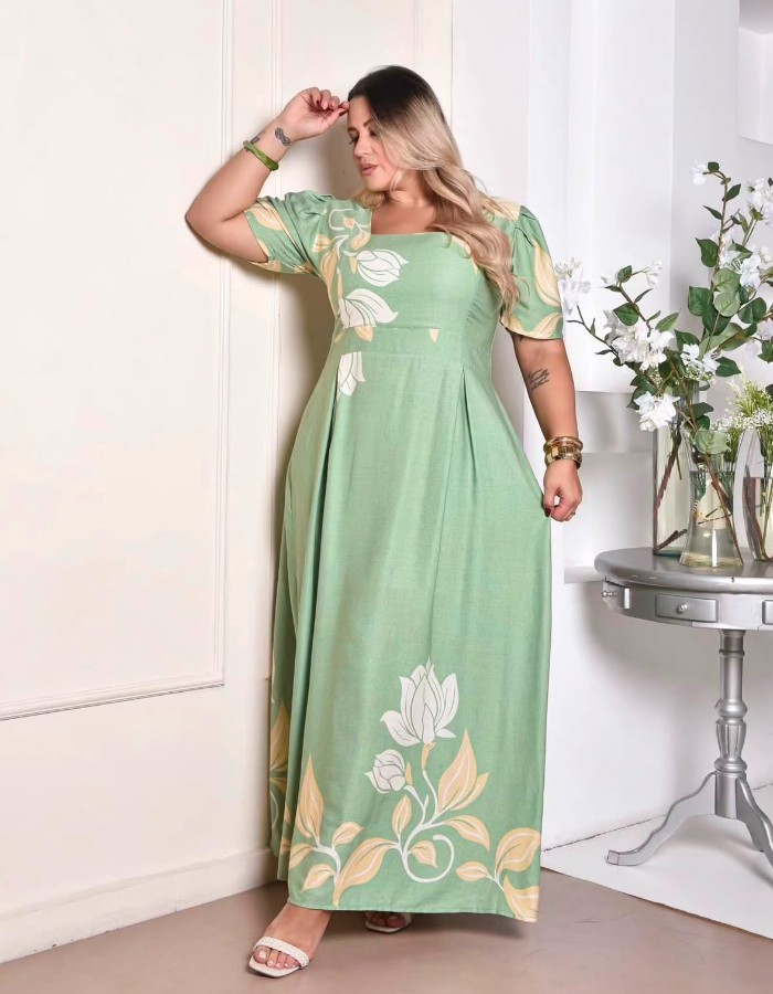 VESTIDO PLUS C/ MANGA