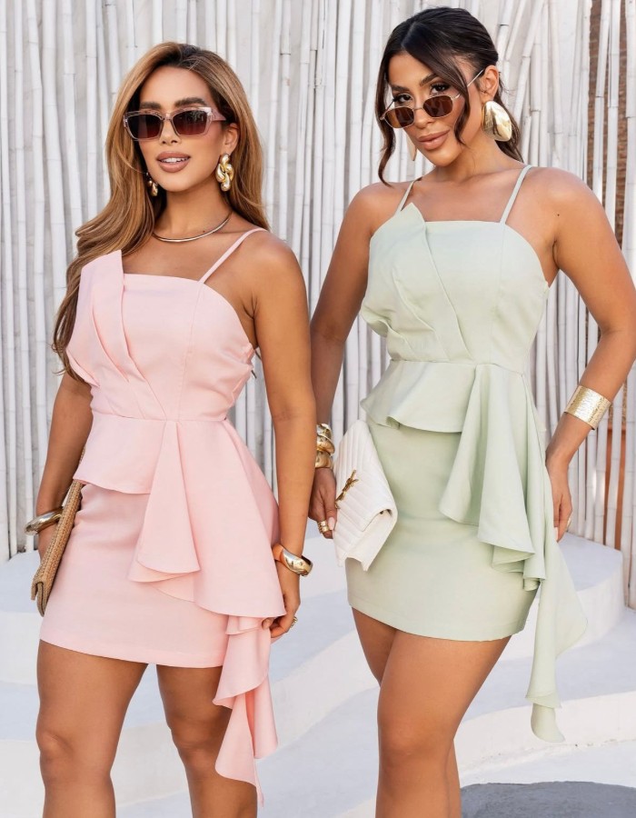 CONJUNTO SAIA E CROPPED ALFAIATARIA PREMIUM 
