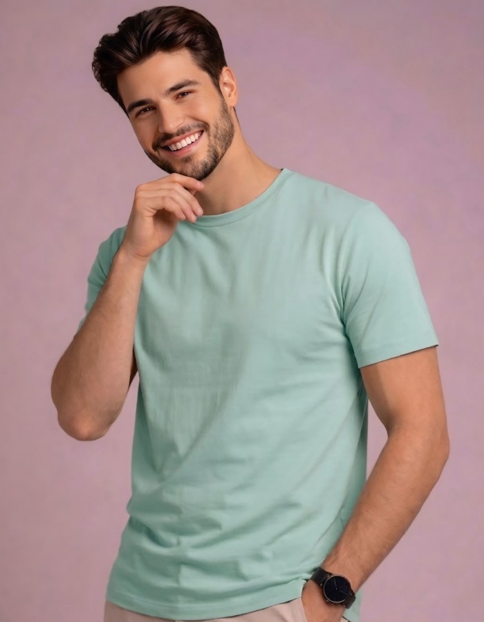 T-SHIRT GOLA CARECA MID PIMA