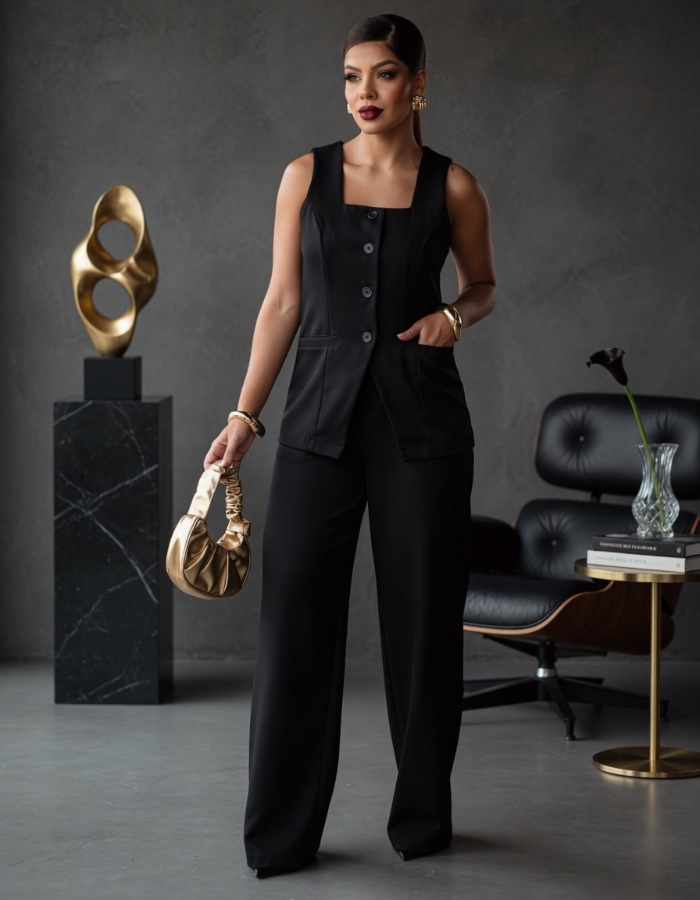 CONJUNTO ALFAIATARIA REGATA   SLIM