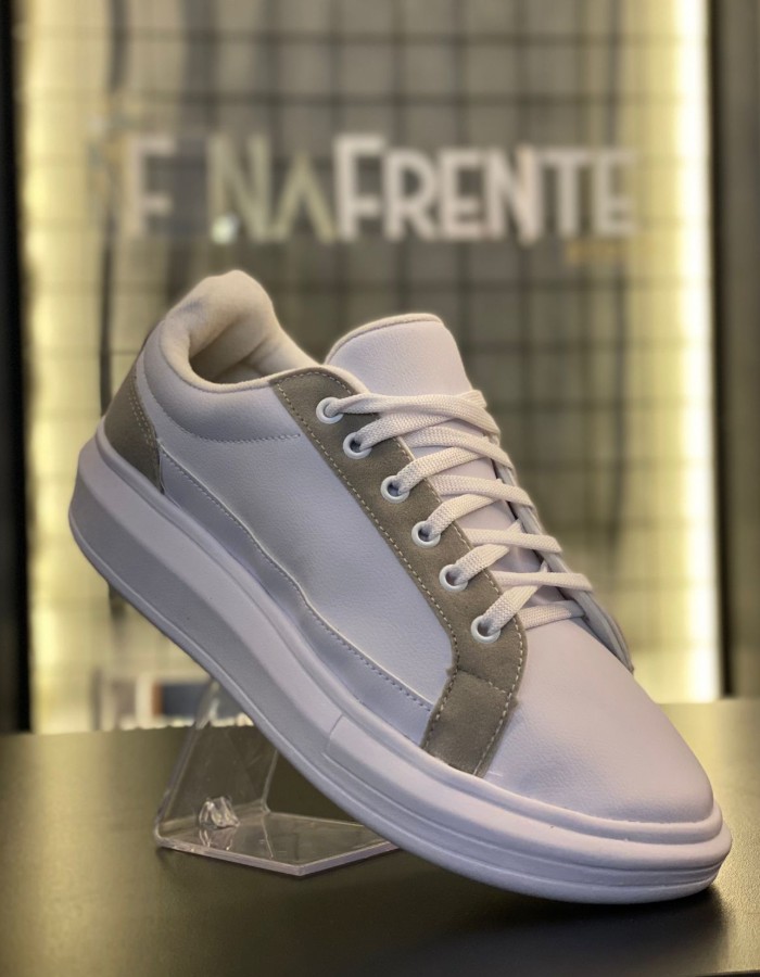 CASUAL BRANCO CINZA