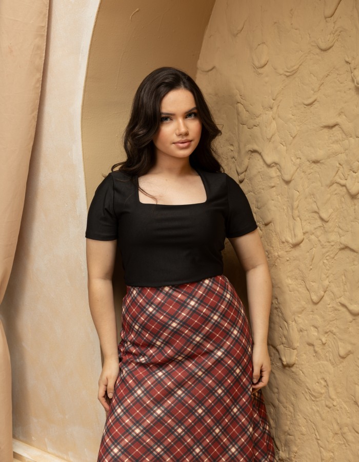 Blusa Karina DECOTE QUADRADO