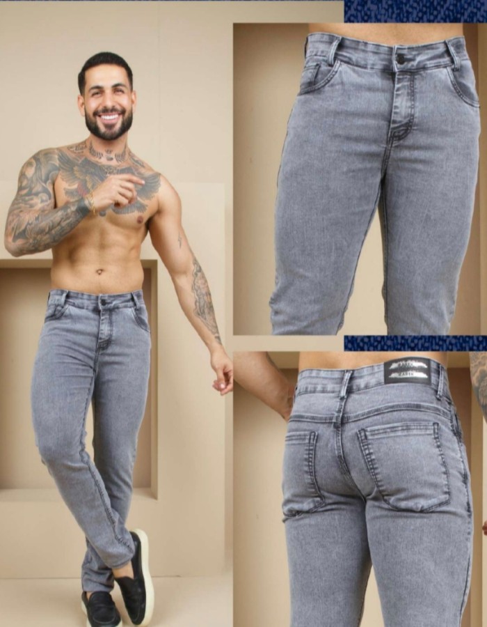 CALÇA JEANS SLIM MARMORIZADA 01